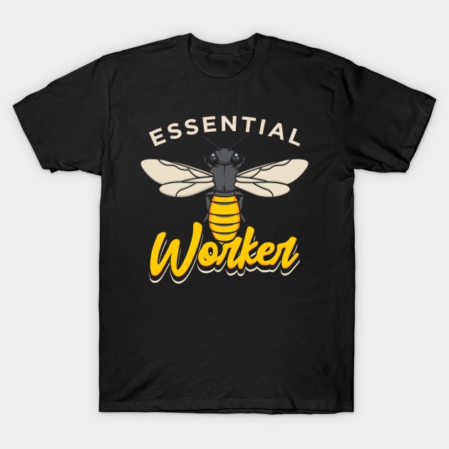Essential Worker Beekeeping Beekeeper T-Shirt by maxcode